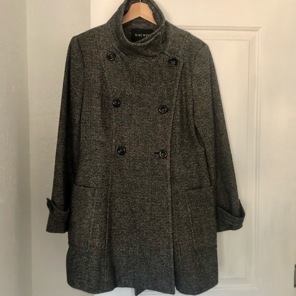 Nine West tweed pea coat - Picture 2 of 5